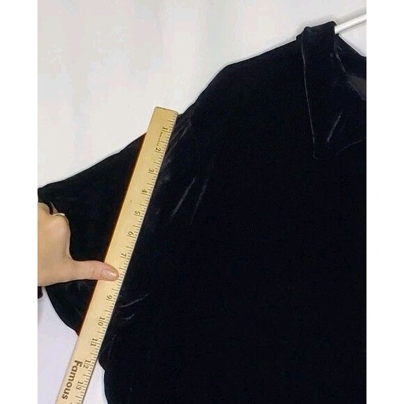 Rena Rowan Velvet Pants Button Tunic Set Women 2X/3X Black Pull-On Quiet Luxury - Picture 9 of 16